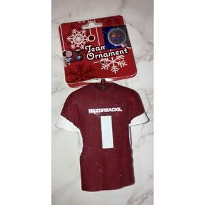 Arkansas Razorbacks #1 Jersey Ornament NCAA Team Sports NWT